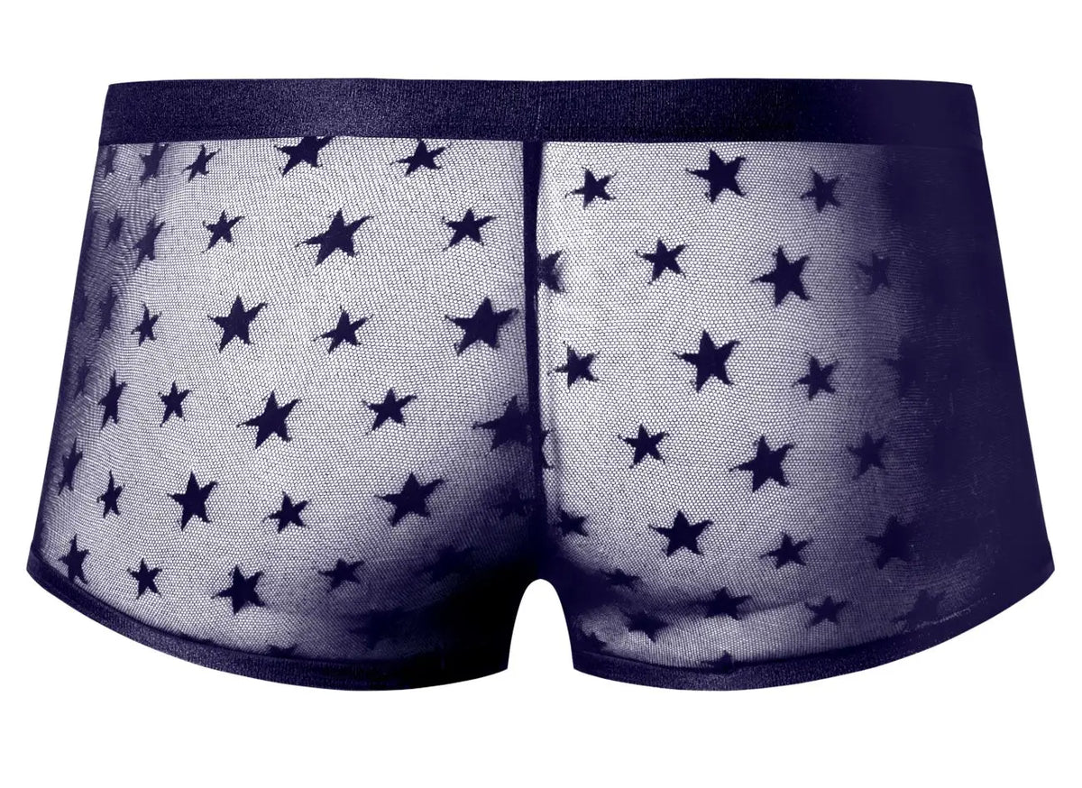 Male Power Men's Underwear 122-291 Love Star Short with Ring Color Purple