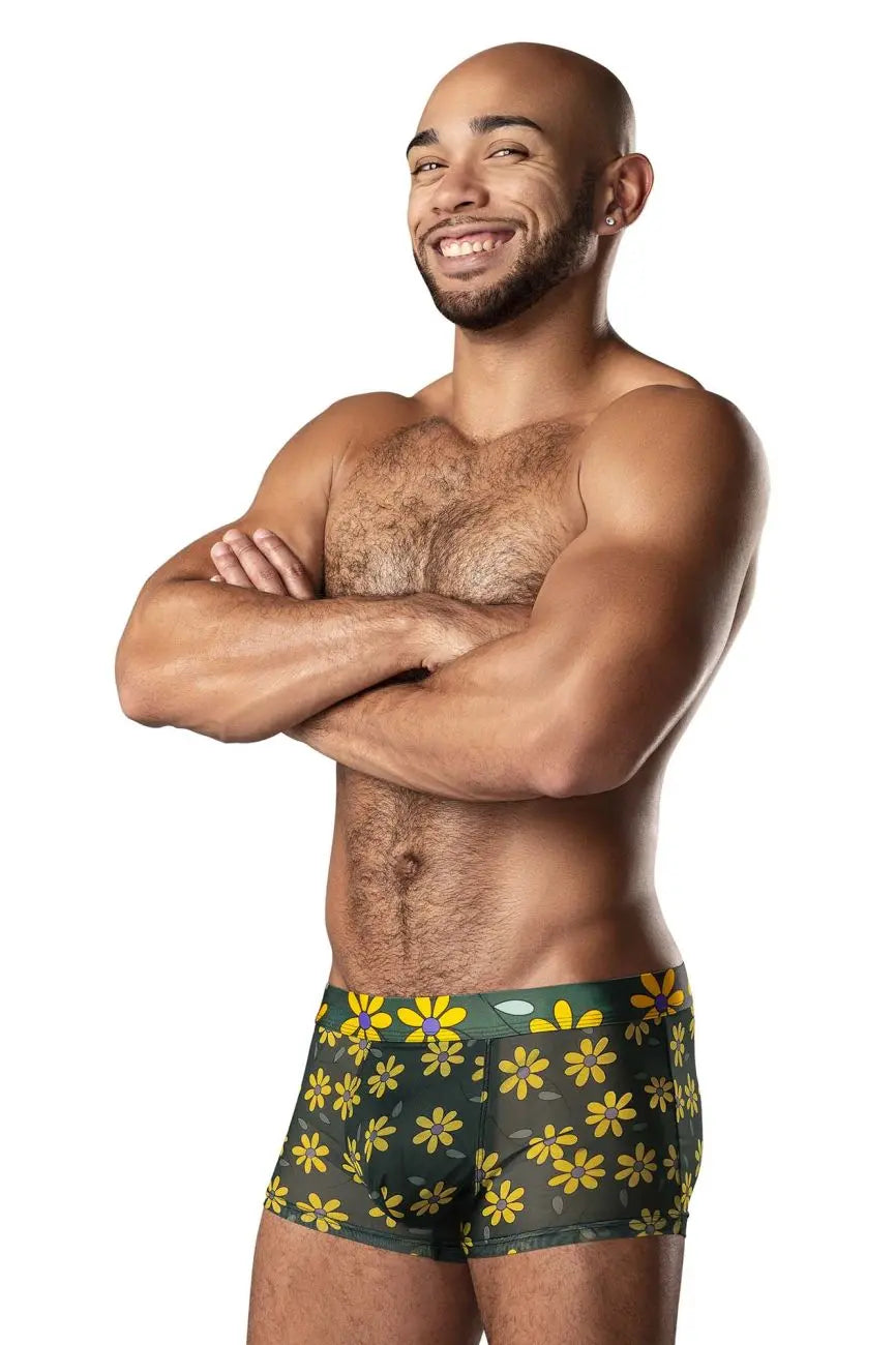 Male Power Men's Underwear 145-285 Petal Power Pouch Short Color Daisy Print