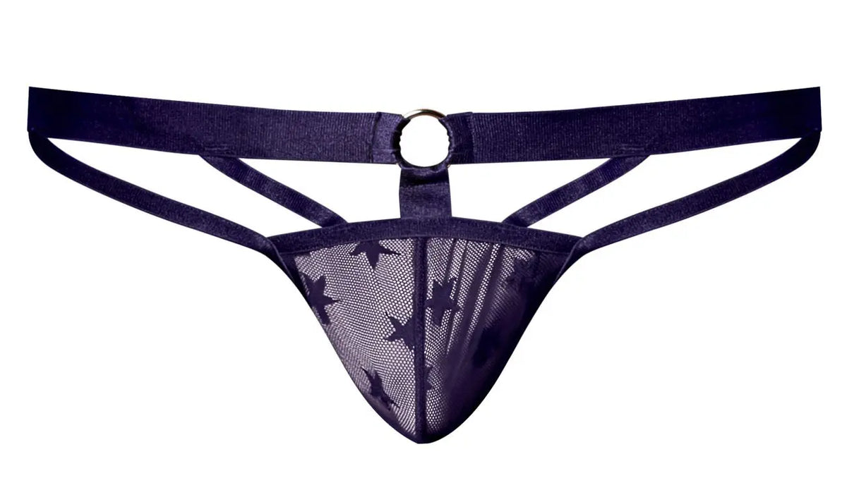 Male Power Men's Underwear 386-291 Love Star Jock with Ring Color Purple