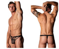Male Power Men's Underwear 416-291 Love Star Thong with Ring Color Black