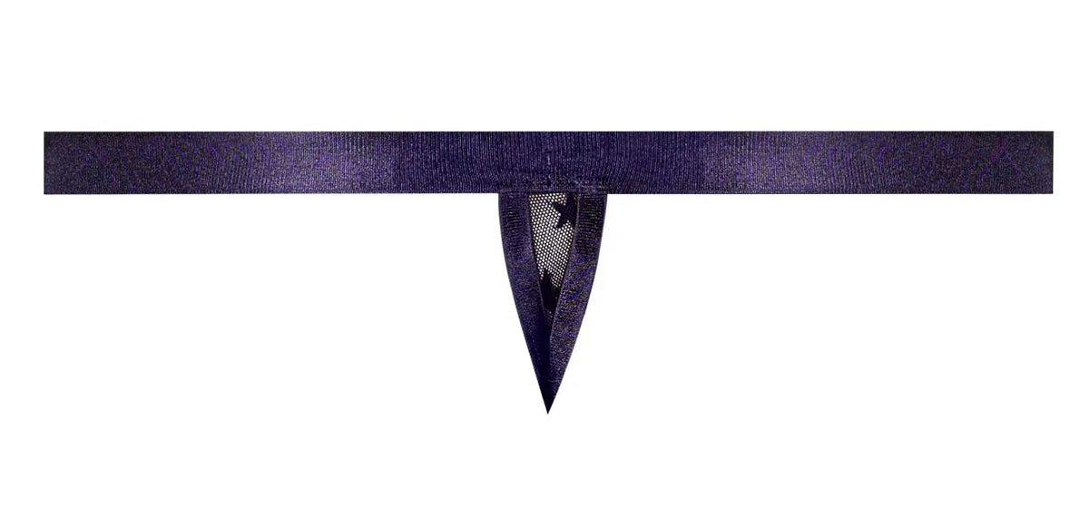 Male Power Men's Underwear 416-291 Love Star Thong with Ring Color Purple