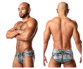 Male Power Men's Underwear 486-286 Dirty Denim Bikini Color Denim Print