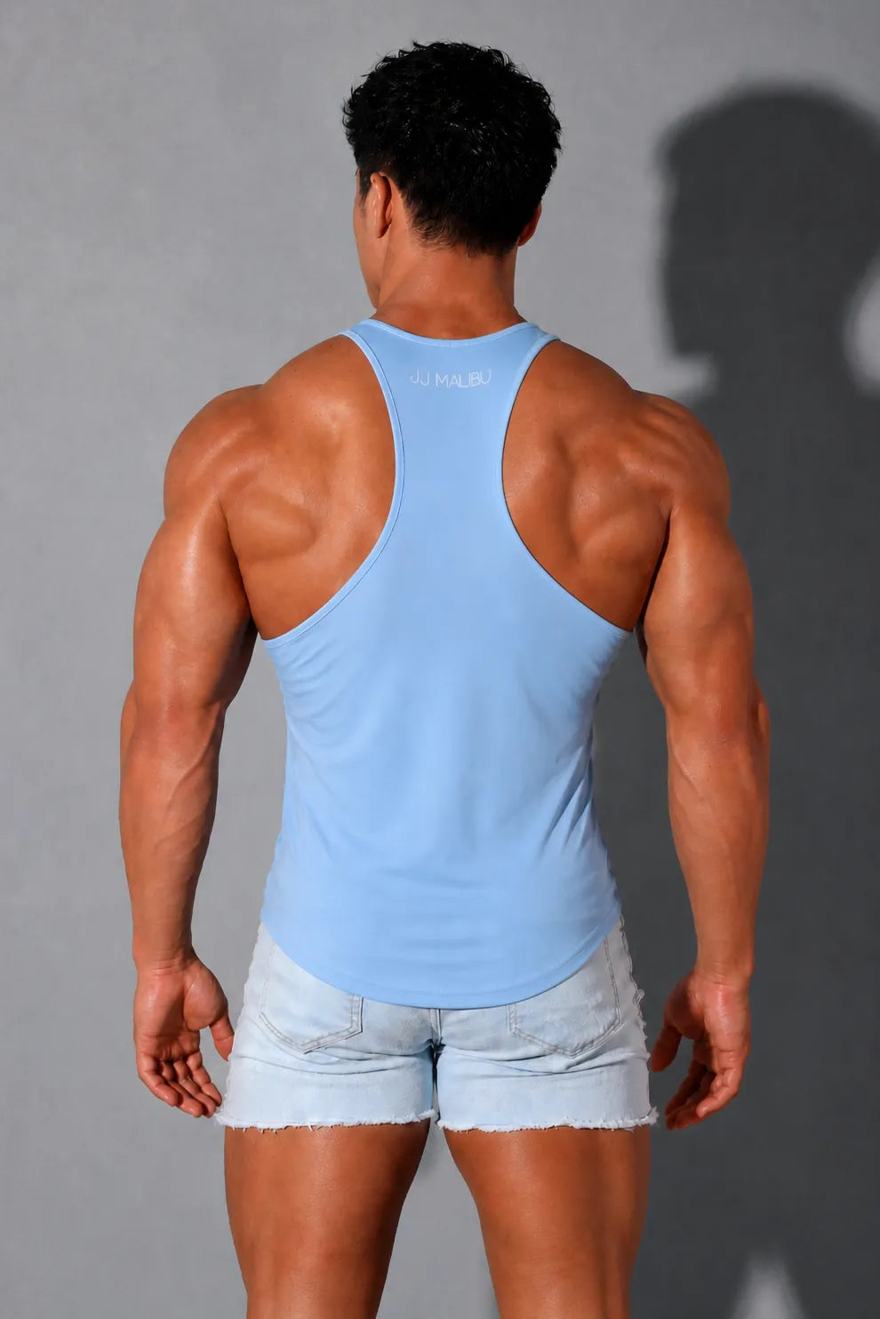 JJ Malibu Men's JJ Cool-Dry Gym Stringer - Sky Blue