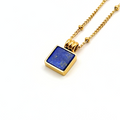 Meraya - Natural Stone Square Necklace