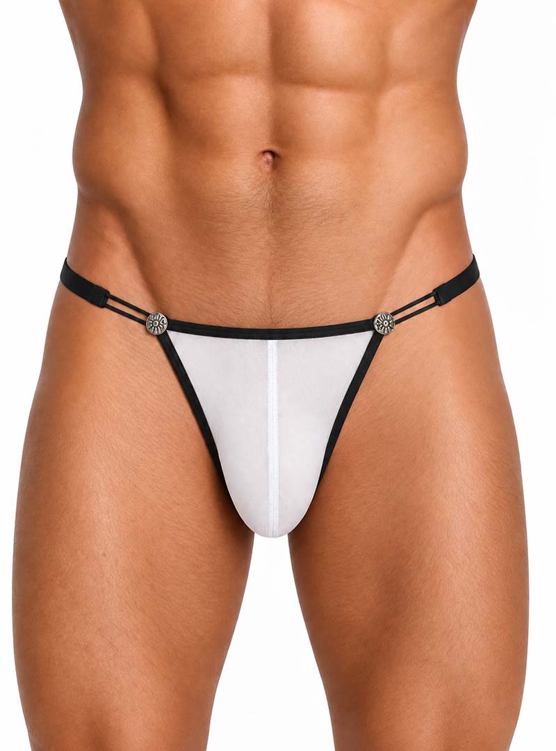 Undergear Men's Mesh Strap Jock BK- 790