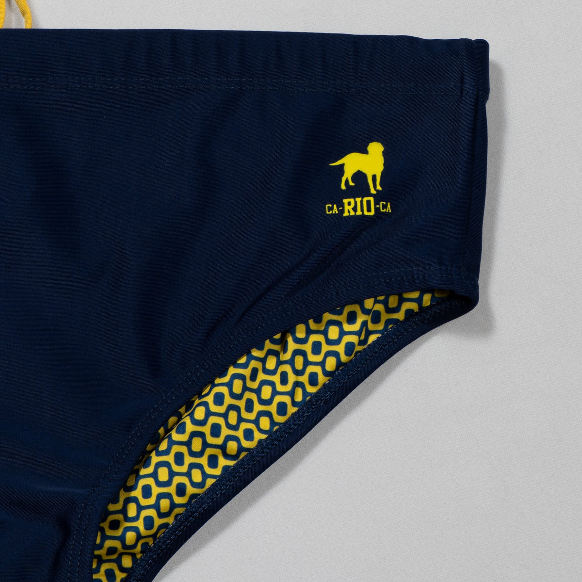 CA-RIO-CA Low Rise Solids Cut Sunga - Male Bathing Suit