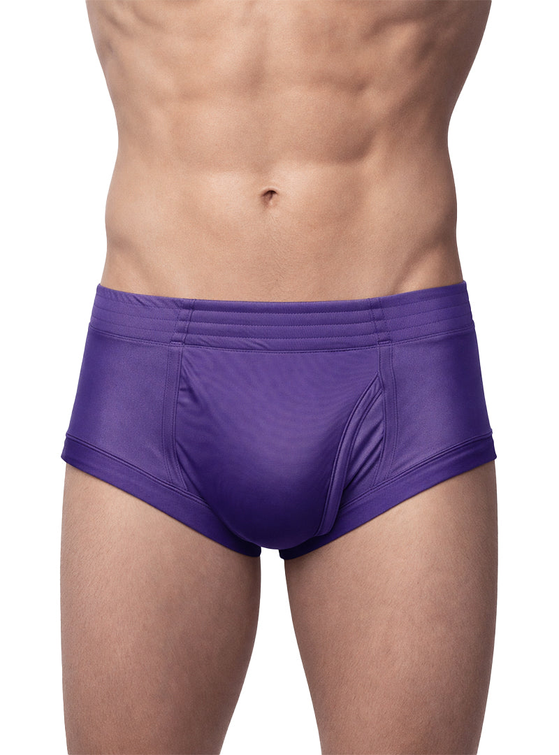 Players Nylon Tricot Brief - Left Side Fly, Quick Dry Men's Underwear