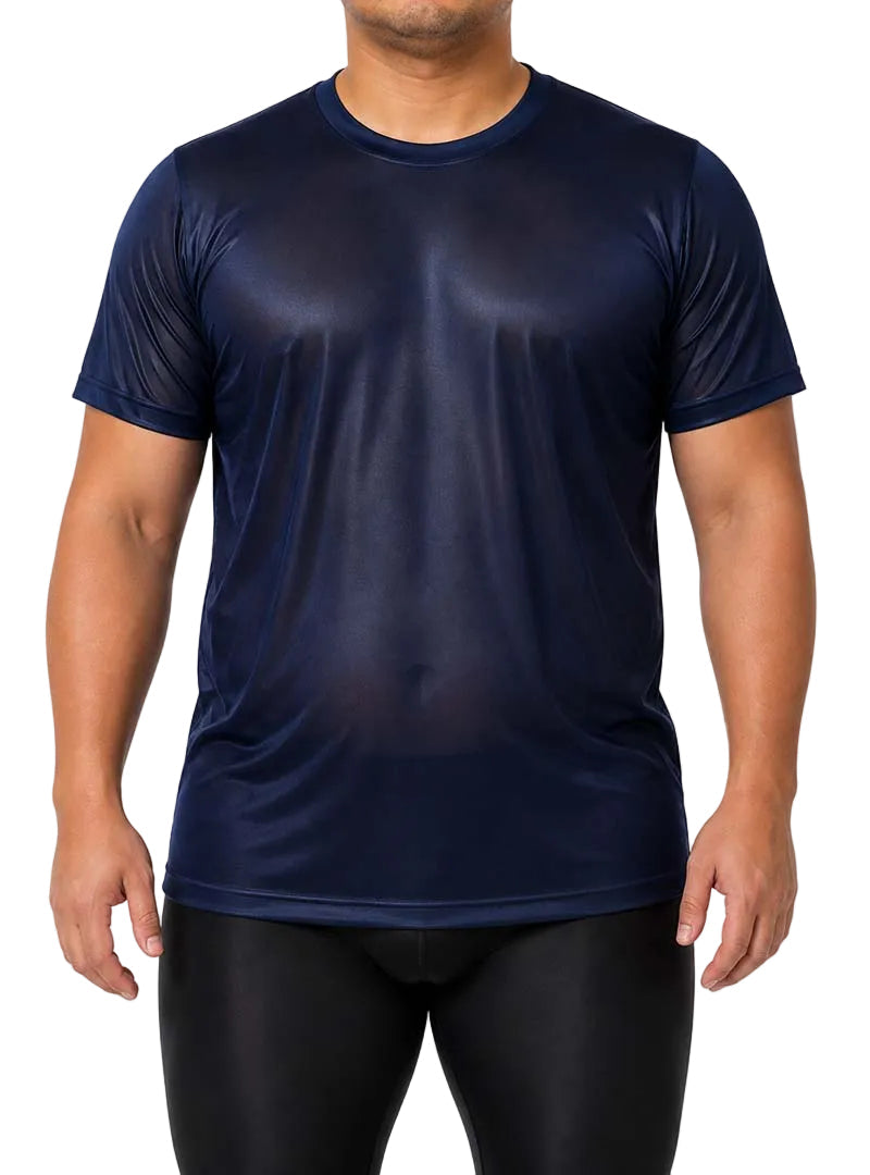 Players Nylon Tricot Crew Neck T-shirt, Men's Quick Drying Tees