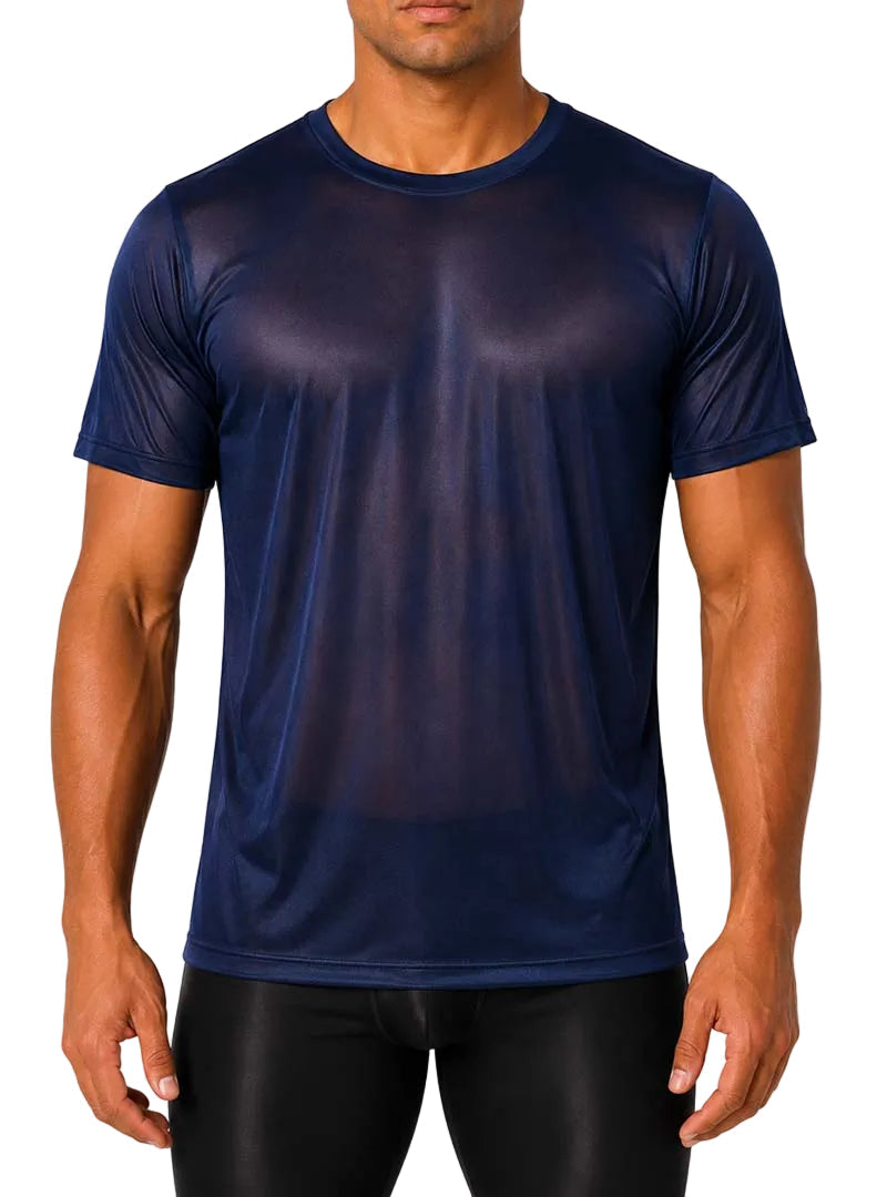 Players Nylon Tricot Crew Neck T-shirt, Men's Quick Drying Tees
