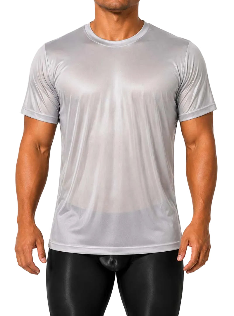 Players Nylon Tricot Crew Neck T-shirt, Men's Quick Drying Tees