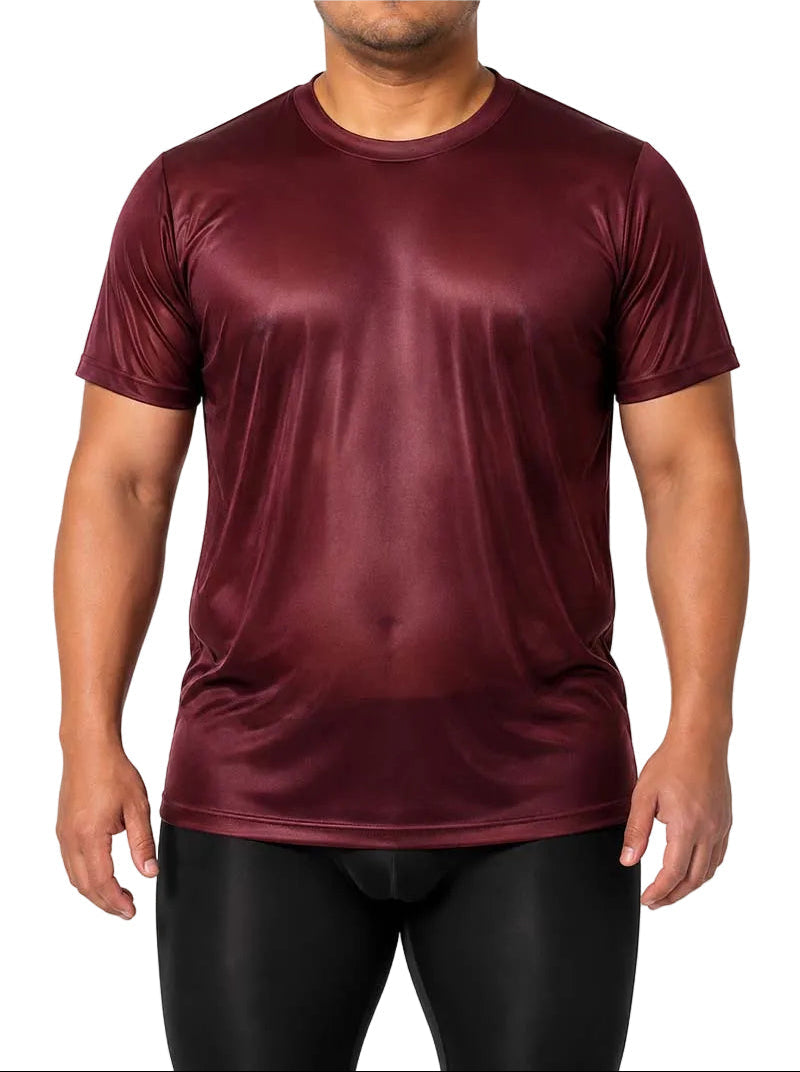 Players Nylon Tricot Crew Neck T-shirt, Men's Quick Drying Tees