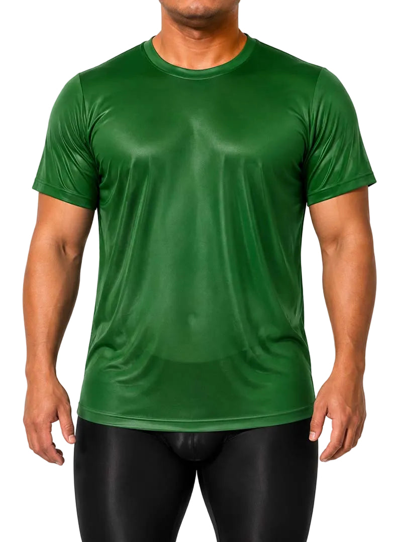 Players Nylon Tricot Crew Neck T-shirt, Men's Quick Drying Tees