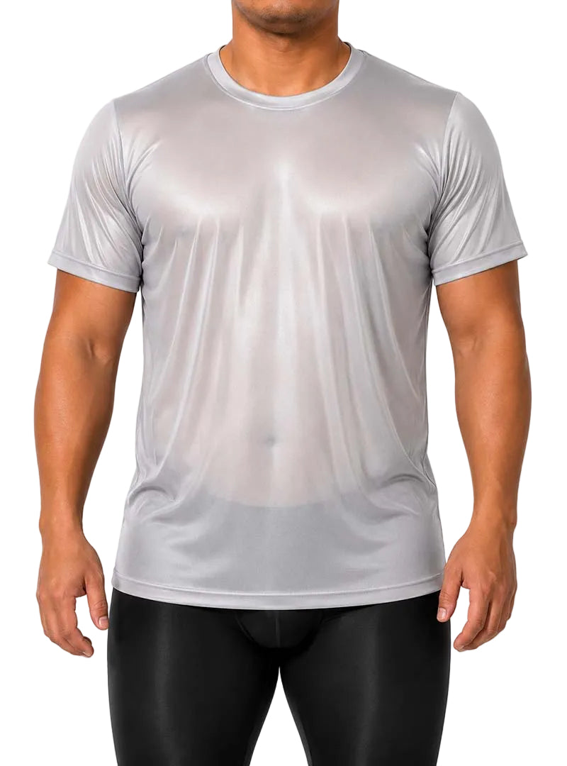 Players Nylon Tricot Crew Neck T-shirt, Men's Quick Drying Tees