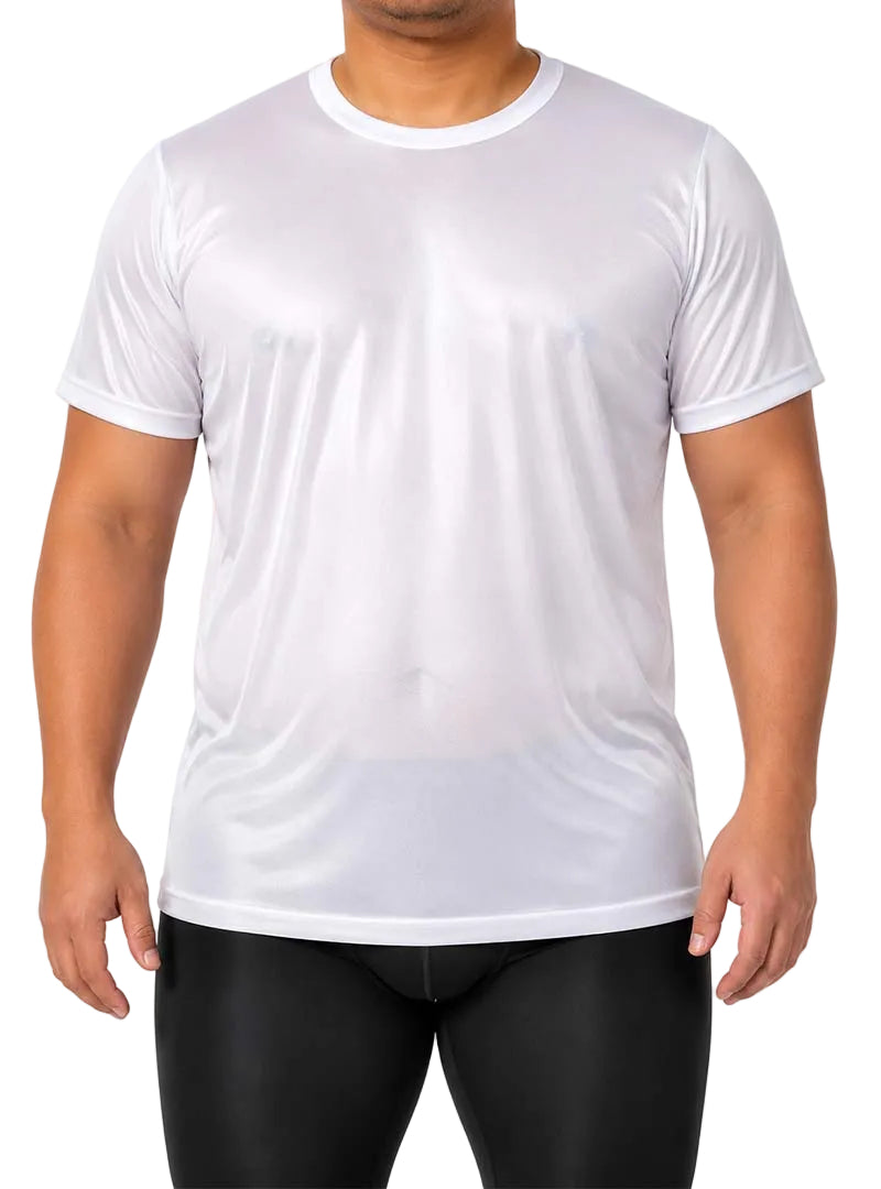 Players Nylon Tricot Crew Neck T-shirt, Men's Quick Drying Tees