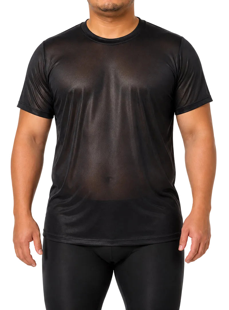 Players Nylon Tricot Crew Neck T-shirt, Men's Quick Drying Tees