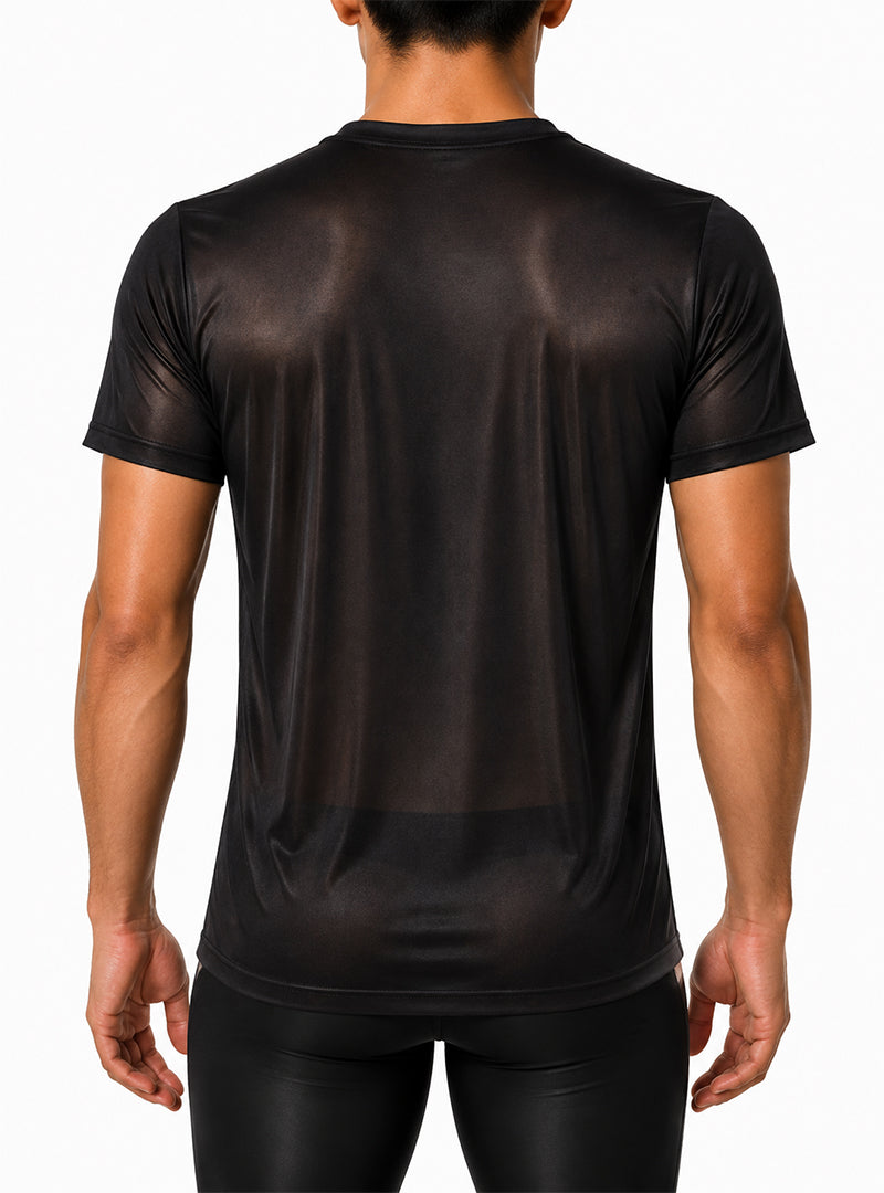 Players Nylon Tricot Crew Neck T-shirt, Men's Quick Drying Tees