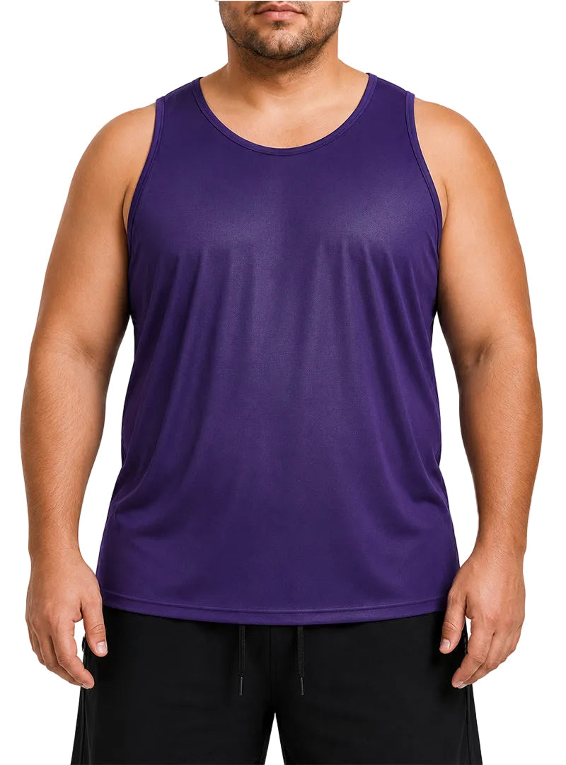 Players Men's Nylon Tricot Tank Top, Lightweight & Quick Dry