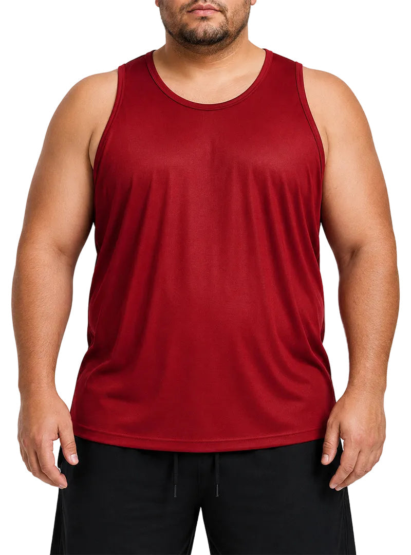 Players Men's Nylon Tricot Tank Top, Lightweight & Quick Dry