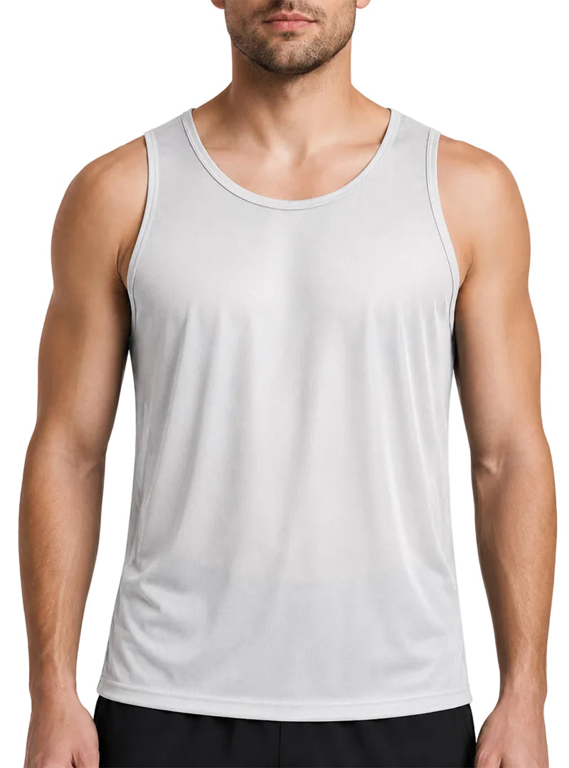Players Men's Nylon Tricot Tank Top, Lightweight & Quick Dry