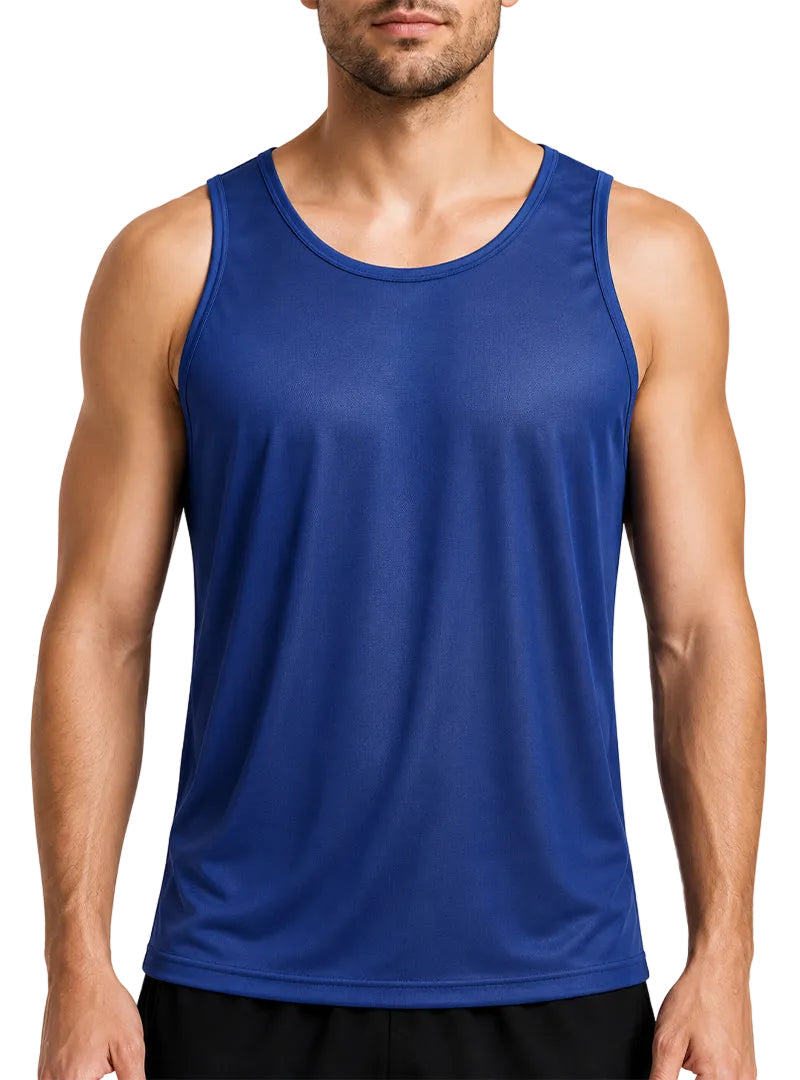 Players Men's Nylon Tricot Tank Top, Lightweight & Quick Dry