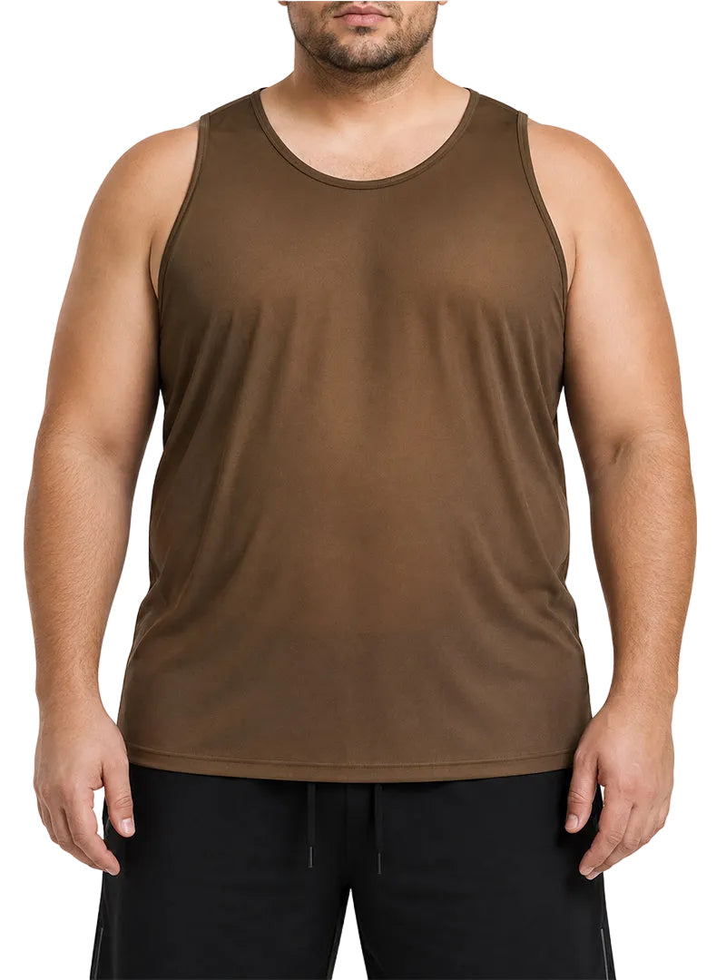 Players Men's Nylon Tricot Tank Top, Lightweight & Quick Dry