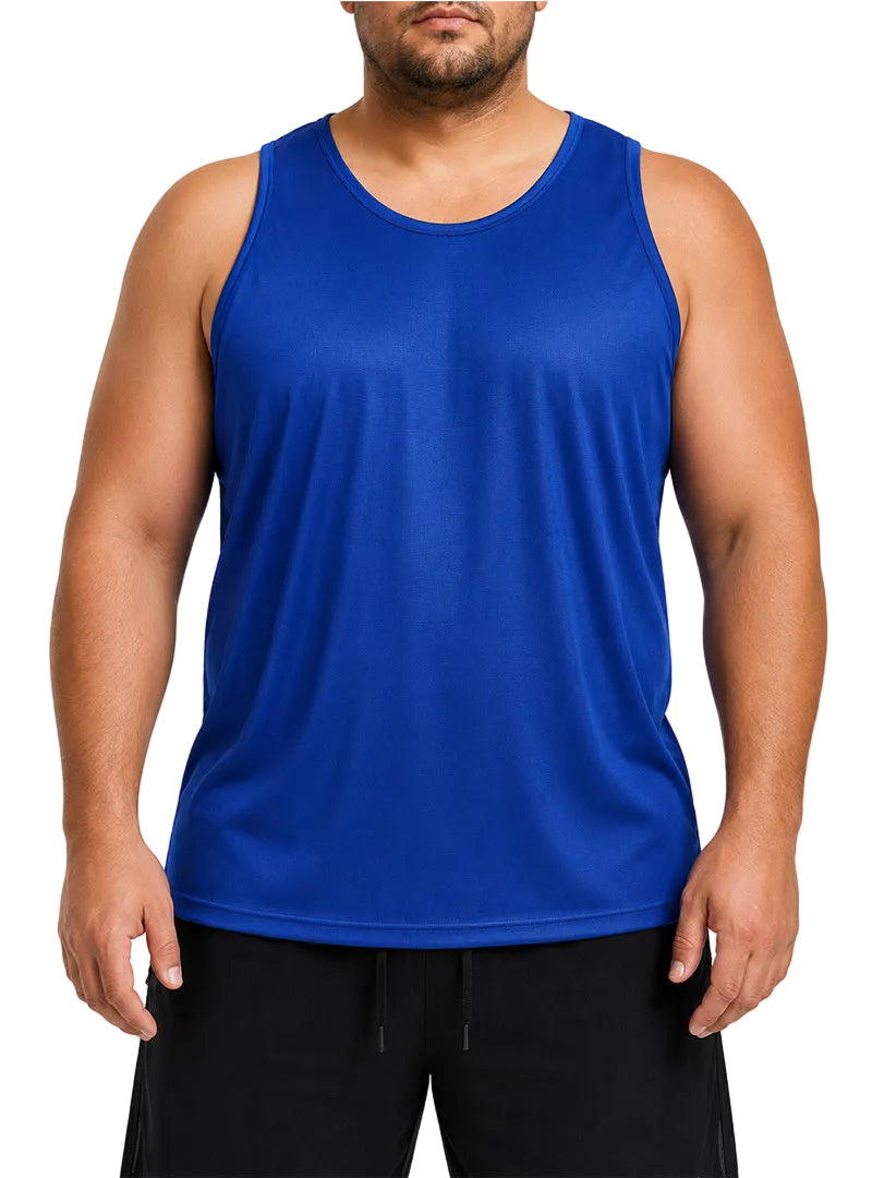 Players Men's Nylon Tricot Tank Top, Lightweight & Quick Dry