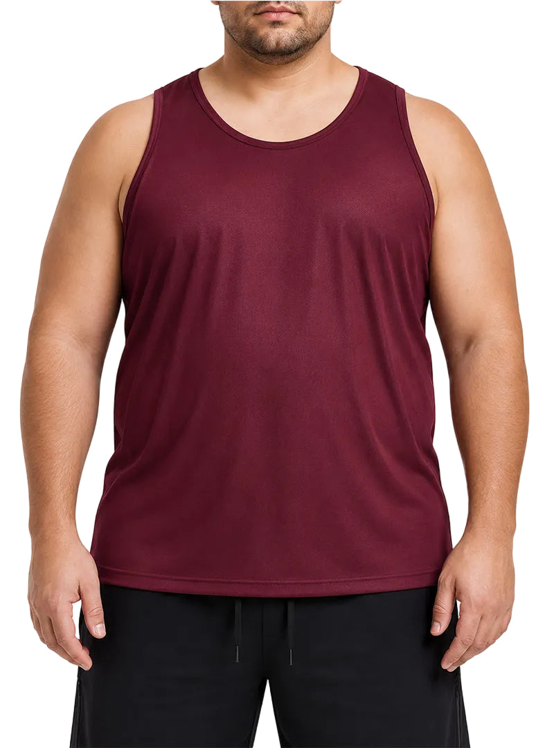 Players Men's Nylon Tricot Tank Top, Lightweight & Quick Dry