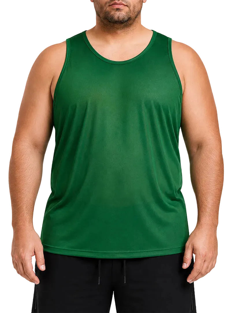 Players Men's Nylon Tricot Tank Top, Lightweight & Quick Dry