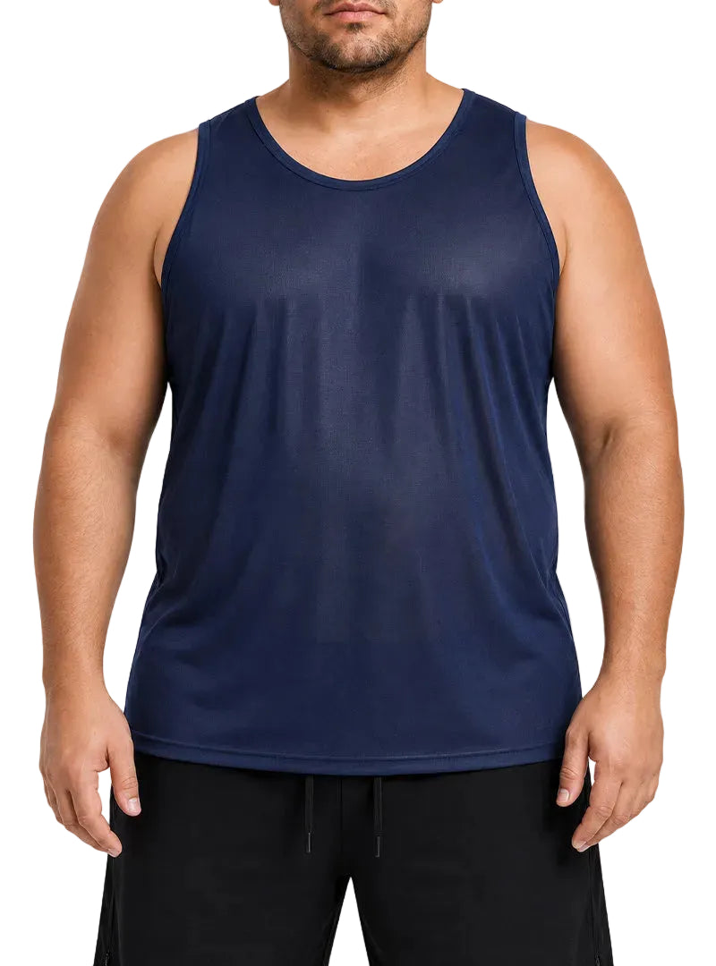 Players Men's Nylon Tricot Tank Top, Lightweight & Quick Dry