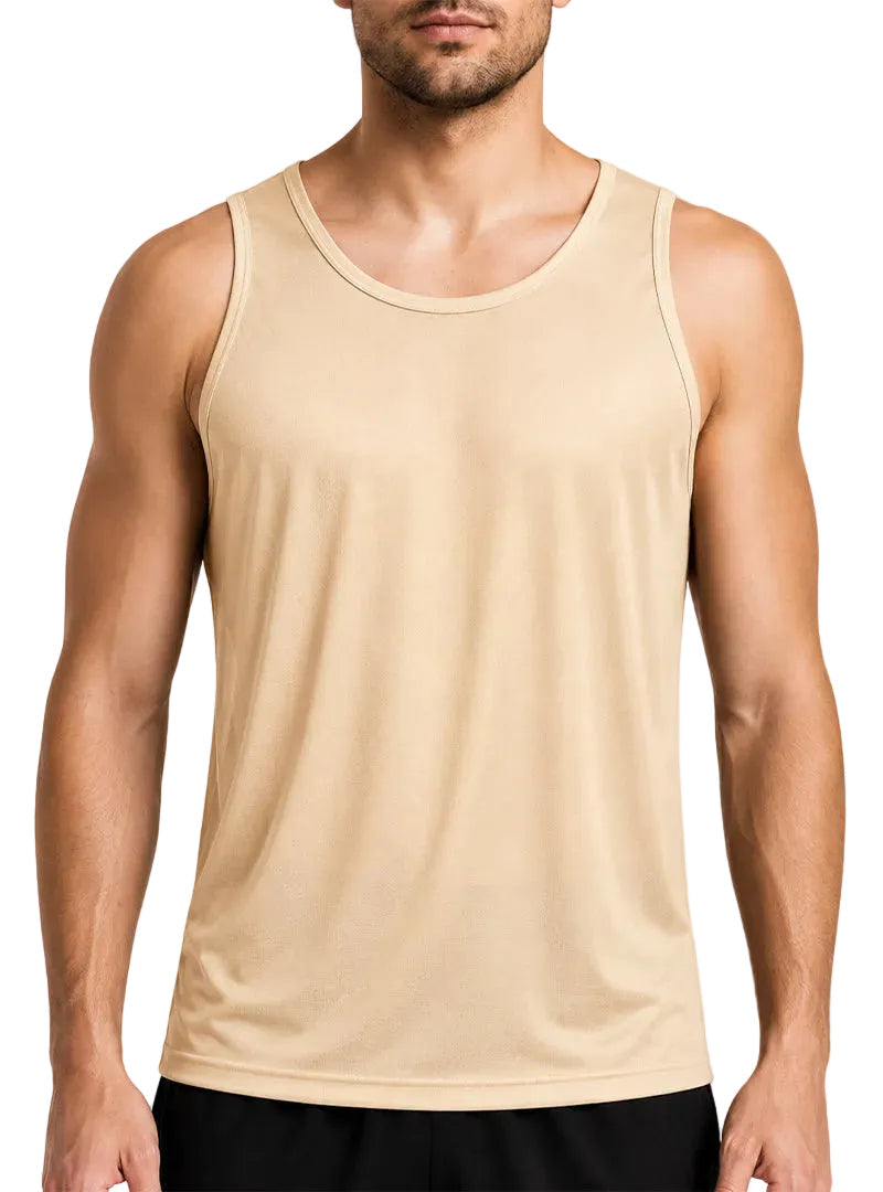 Players Men's Nylon Tricot Tank Top, Lightweight & Quick Dry