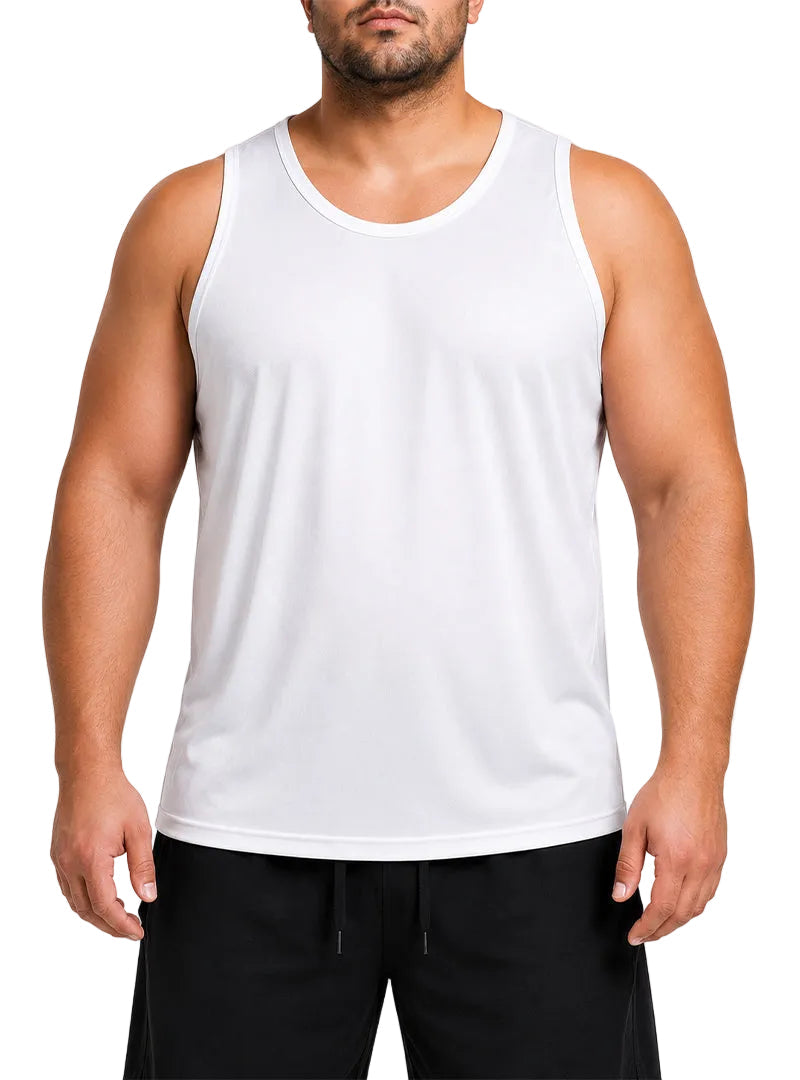 Players Men's Nylon Tricot Tank Top, Lightweight & Quick Dry