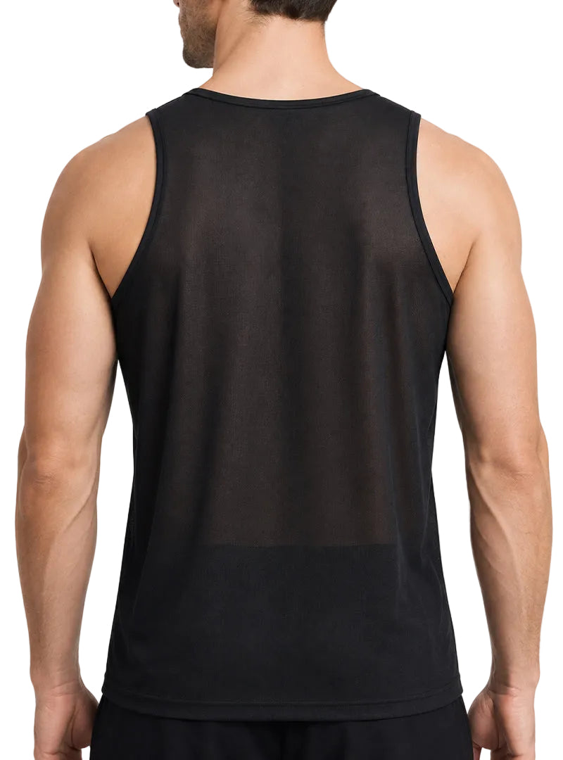 Players Men's Nylon Tricot Tank Top, Lightweight & Quick Dry