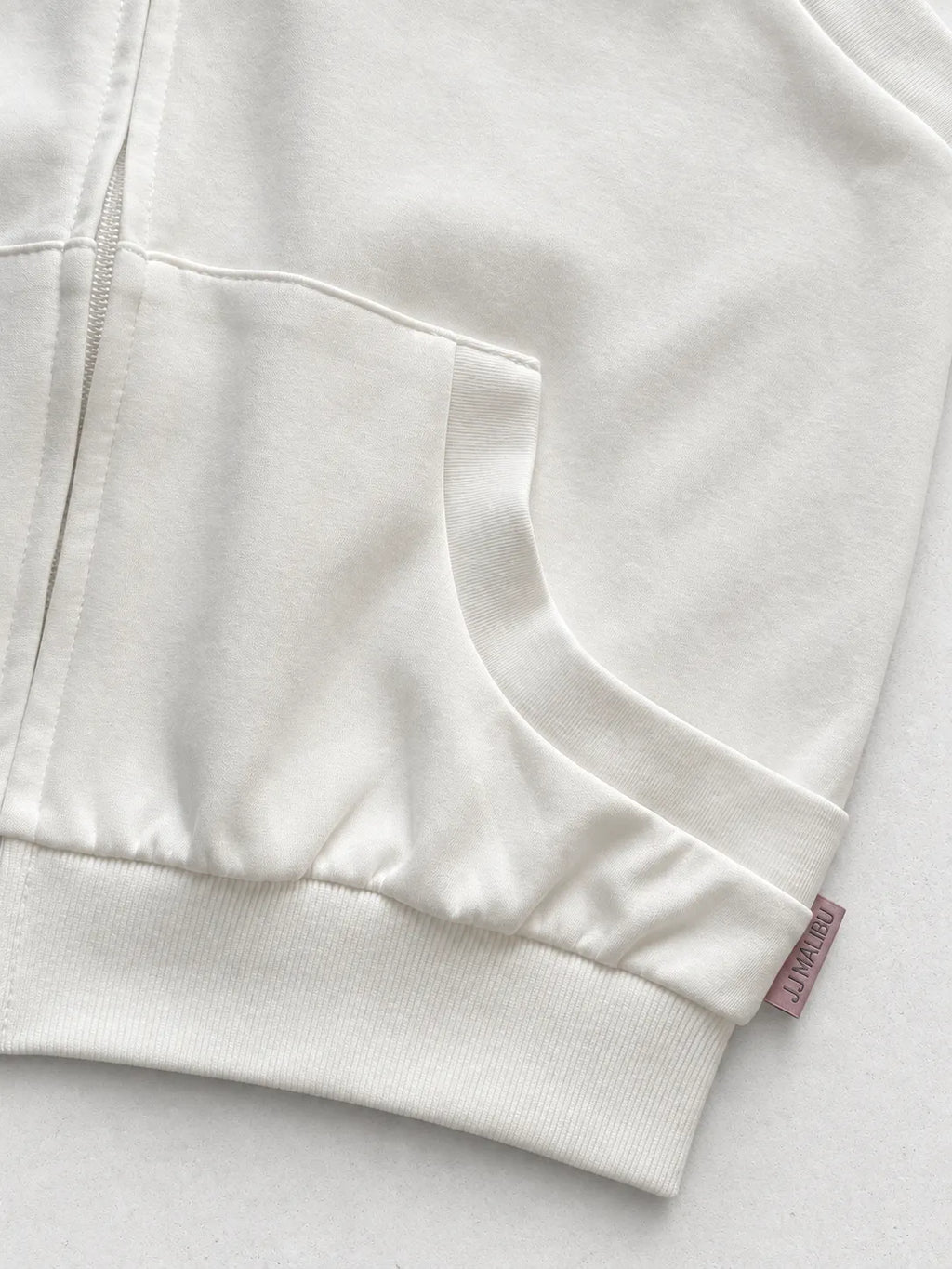 JJ Malibu Men's Open Back Sleeveless Hoodie - Winter White