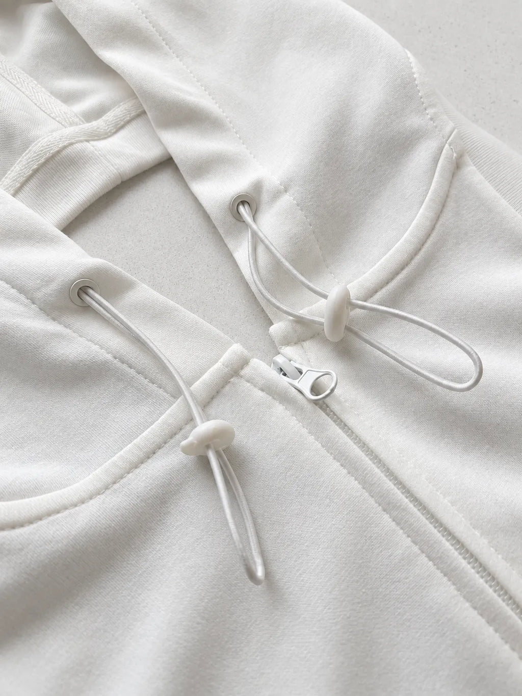 JJ Malibu Men's Open Back Sleeveless Hoodie - Winter White