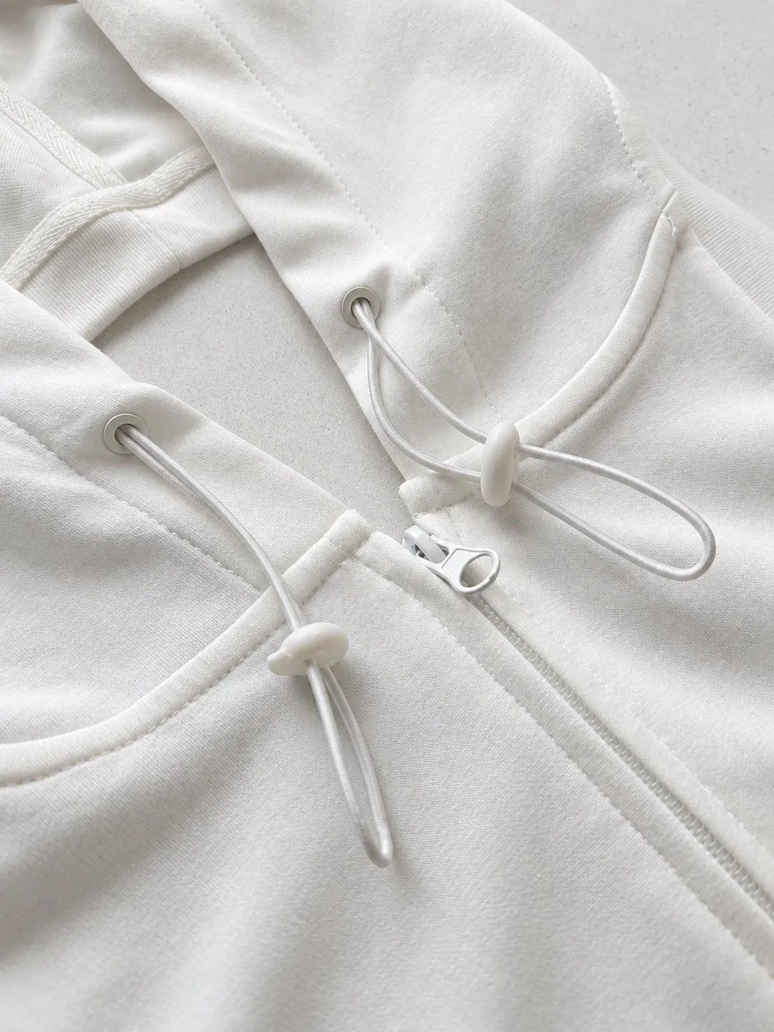 JJ Malibu Men's Open Back Sleeveless Hoodie - Winter White