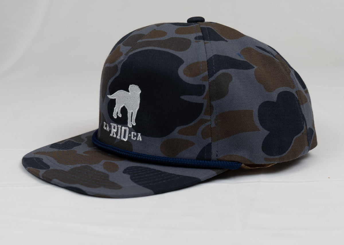 CA-RIO-CA OLD SCHOOL CAMO UNSTRUCTURED ROPE HAT