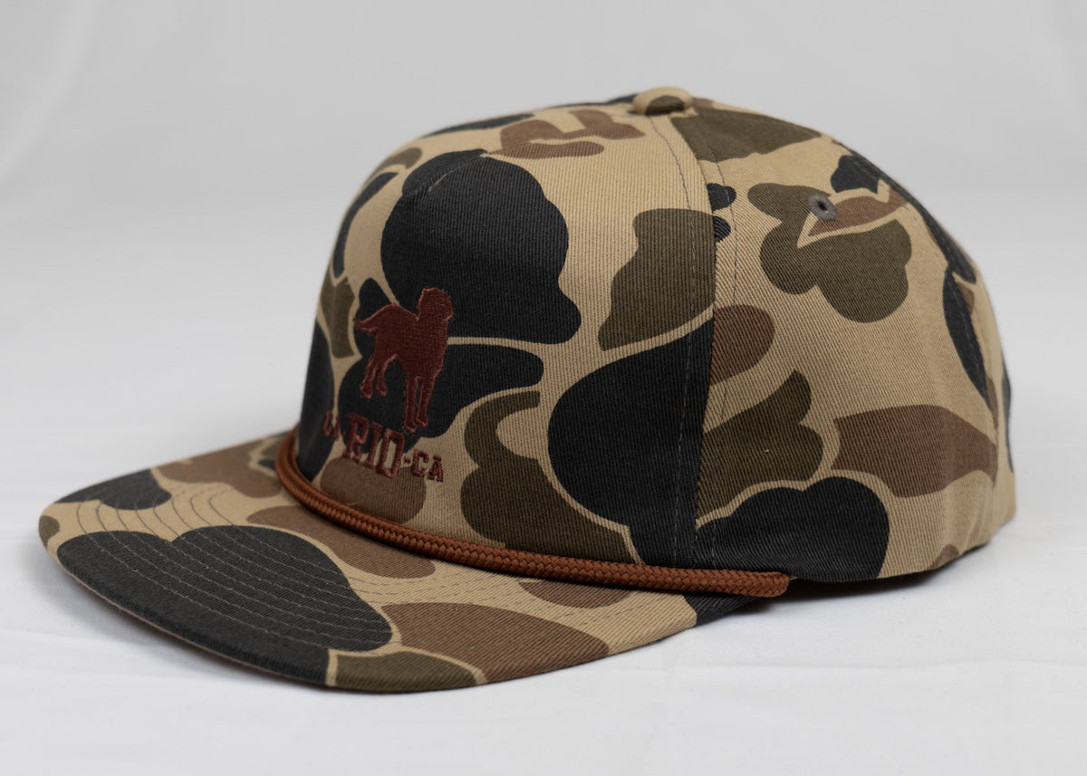 CA-RIO-CA OLD SCHOOL CAMO UNSTRUCTURED ROPE HAT
