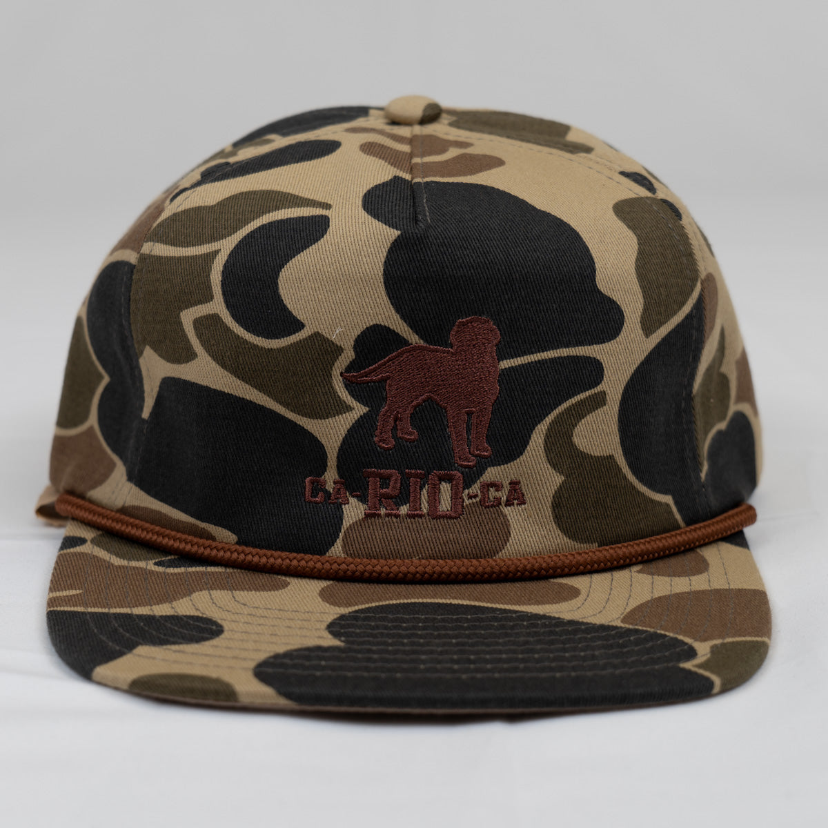 CA-RIO-CA OLD SCHOOL CAMO UNSTRUCTURED ROPE HAT