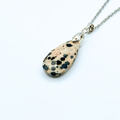 Tear Drop Faceted Natural Gemstone Necklace