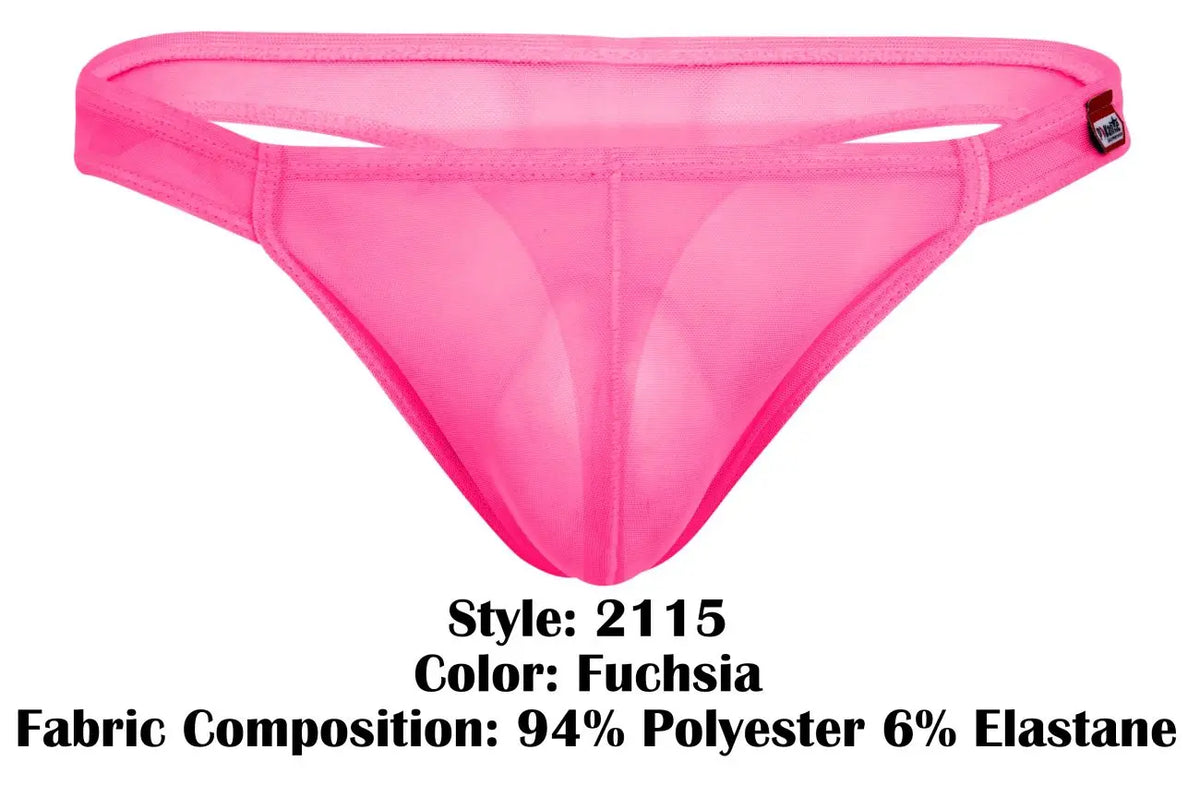 Pikante メンズアンダーウェア PIK 2115 Amusing Tバック フクシャ メッシュ