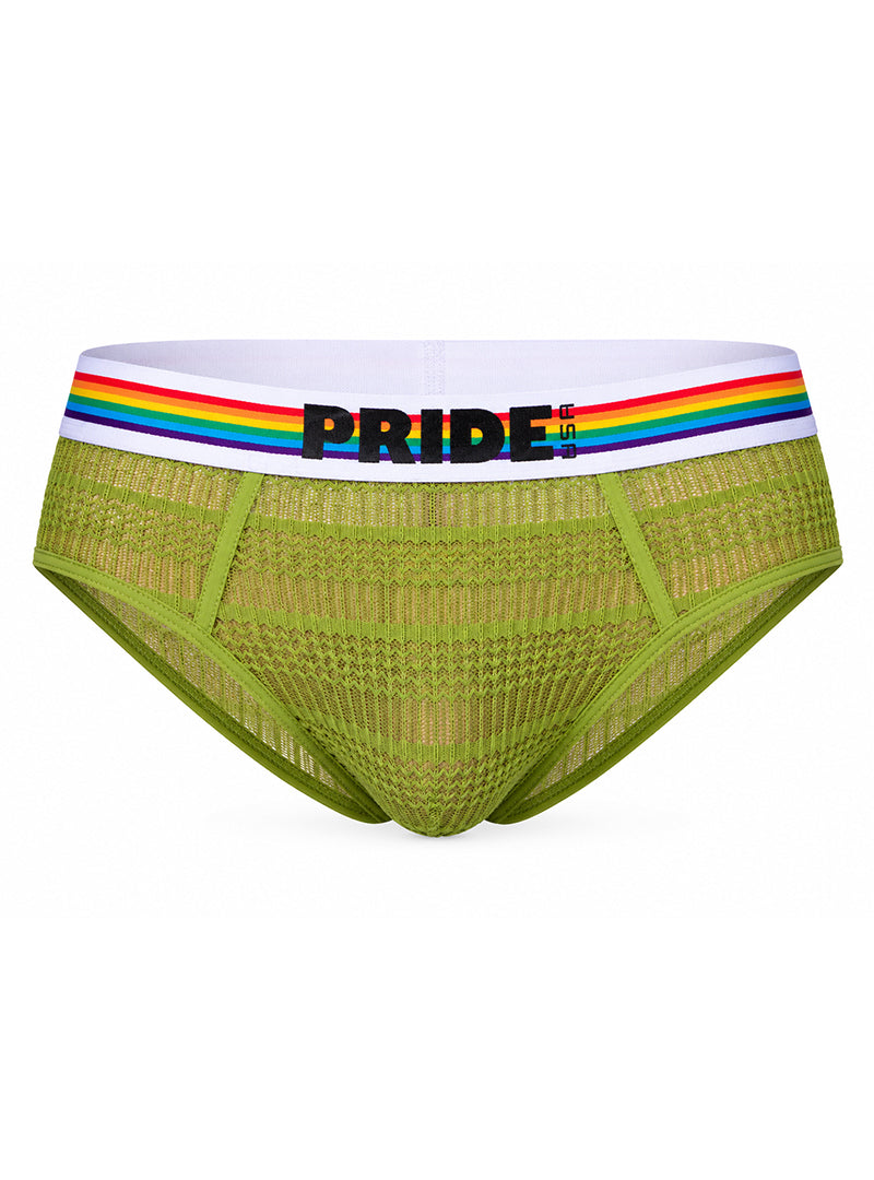Pride USA Men's Sheer Mesh Archery Brief See-Through Underwear