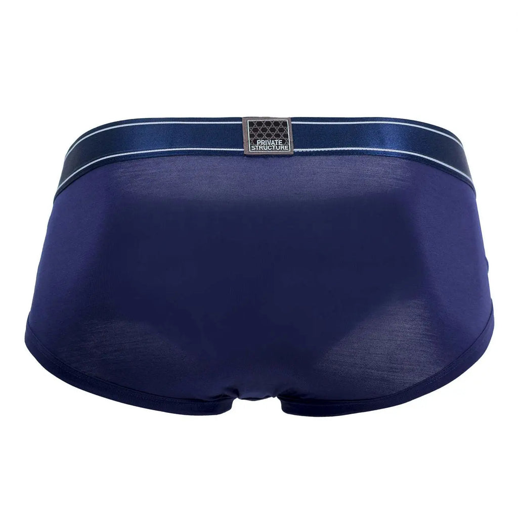 Private Structure Men's Underwear PBUZ3748 Platinum Bamboo Briefs Color Midnight Navy