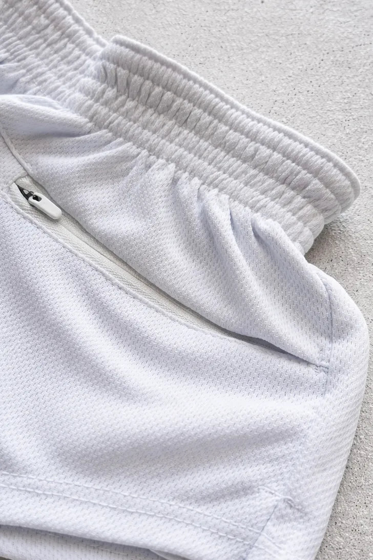 JJ Malibu Men's Stretch-It 2" Quick-Dry Short Shorts - Winter White