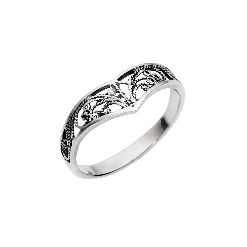 Sterling Silver Filigree Band Ring