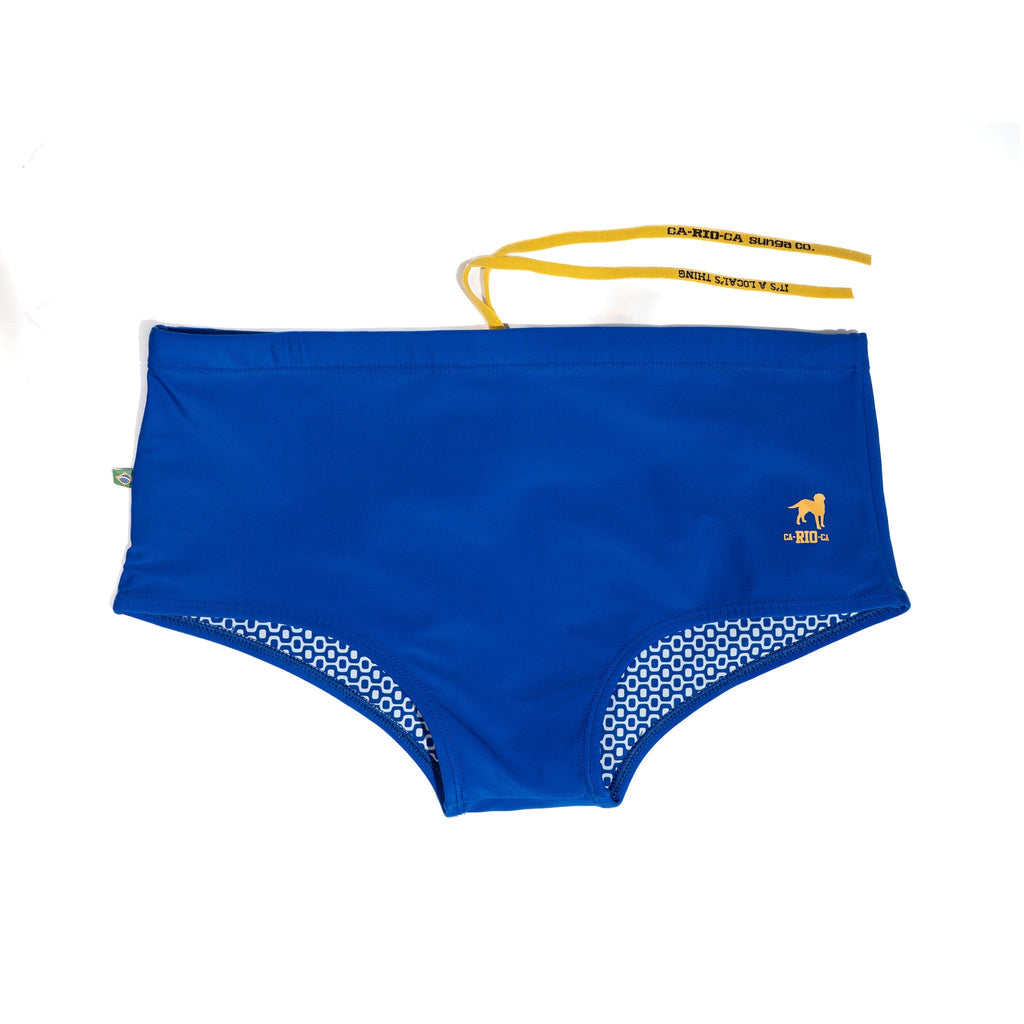 CA-RIO-CA Traditional Square Solids Cut Sunga - Male Bathing Suit
