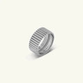 Baxter Ribbed Ring | Sterling Silver