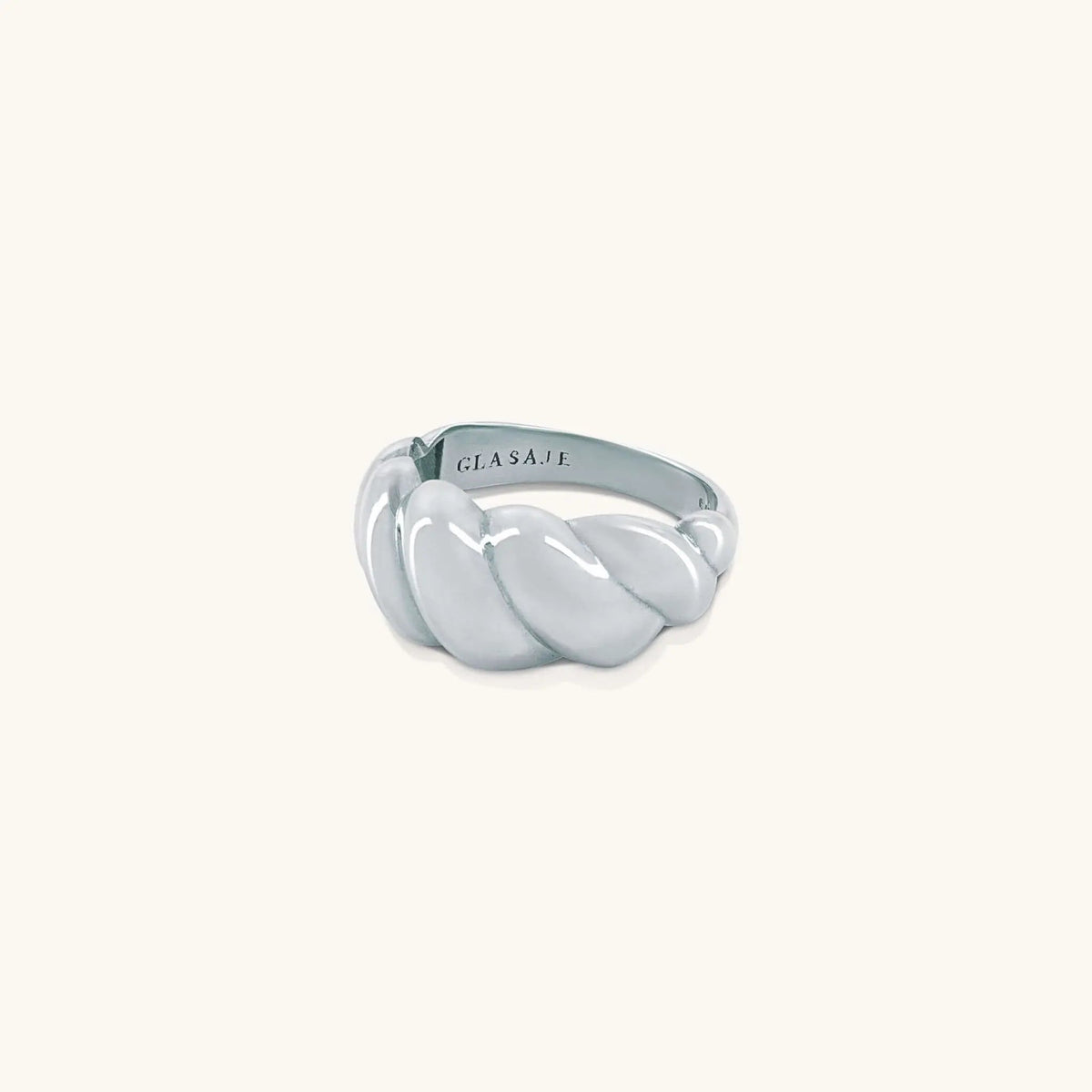 Lune Croissant Band Ring | Sterling Silver