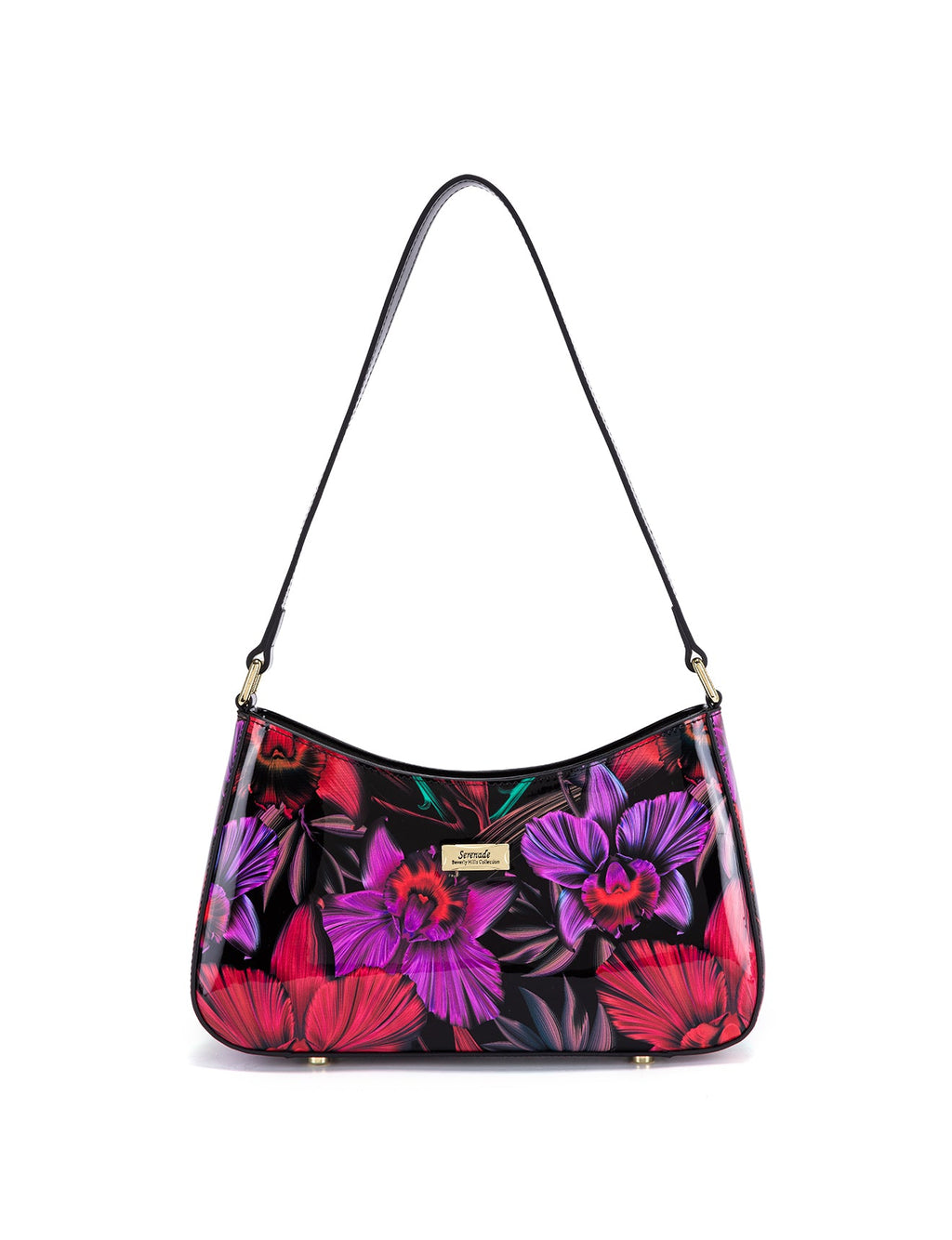 ORCHID PATENT LEATHER BAG WITH RFID-SF15-0822