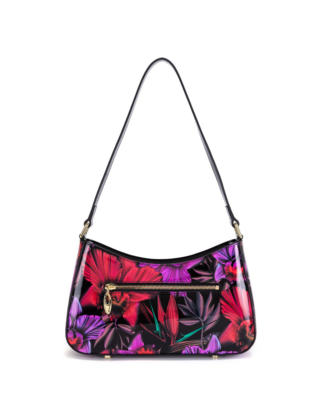 ORCHID PATENT LEATHER BAG WITH RFID-SF15-0822