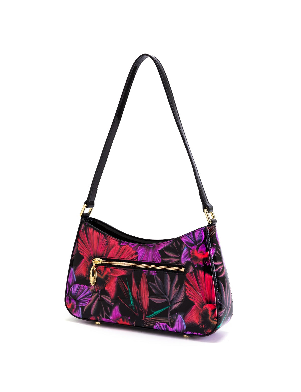 ORCHID PATENT LEATHER BAG WITH RFID-SF15-0822